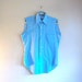 SALE - Sleeveless Top - Collar MENS Shirt - Unisex Vintage Shirt - Unisex Vintage