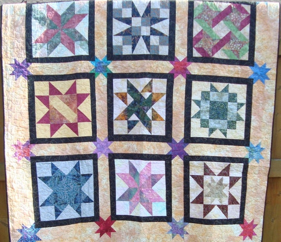 Sampler Quilt Batik Stars