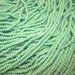 Opaque Turquoise Seed Beads, 11/0 Czech Republic Seed Bead Destash, One Full Hank Glass Seed Beads