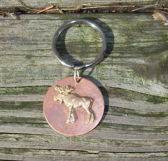 Moose Dog tag Horse Halter Tag or Key Ring