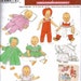 Baby doll outfits Pattern Simplicity Archives 4707 3 sizes dress coat PJs top overalls FREE U.S. SHIPPING