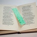 Hand Painted Art Bookmark - Green Watercolor PIF Pay it Forward