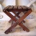 Vintage Folding Wooden Stool - Plant stand
