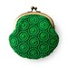 Forest Green Circle Lace Purse