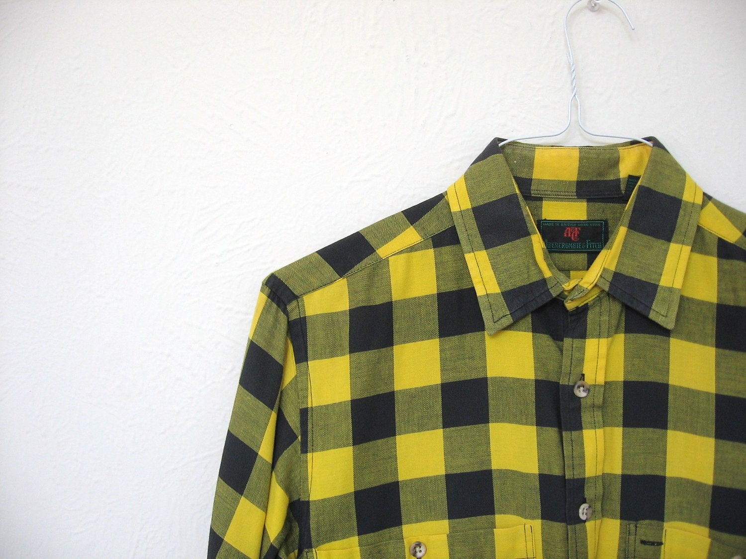 yellow abercrombie shirt