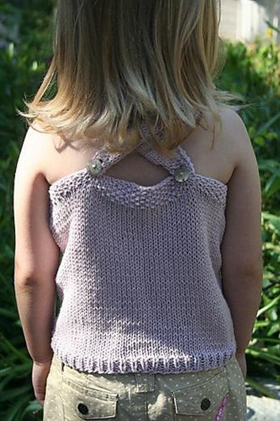 Knitting Pattern,girls knit tank,sleeveless, top,easy to ...