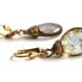 Picasso Czech Glass Earrings, Gold Earrings, Wire Wrapped, Blue, Mustard, Gold by SimplySleek