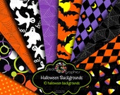 Halloween Paper Printable Halloween Digital Paper Halloween Party Paper Ghost Bat - Instant Download Il_170x135