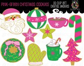 Christmas Cookie Clip Art Christmas Clipart Digital Christmas Holiday Clipart Printable Invitation Clip Art - Instant Download Il_170x135