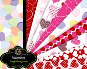 Heart Paper Digital Heart Printable Paper Valentine Printable Paper Digital Valentine Instant Download Il_170x135