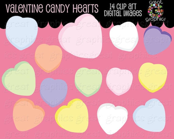 free candy heart clipart - photo #34