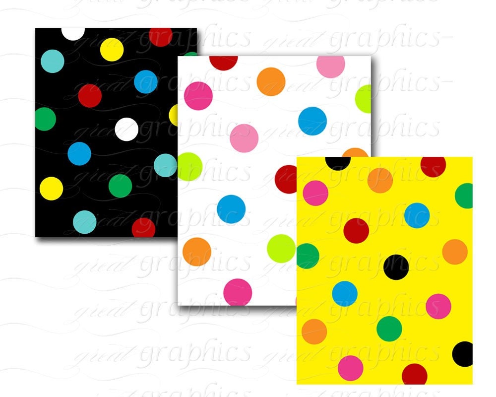 Polka Dot Paper Party Printable Paper Polka Dot Printables