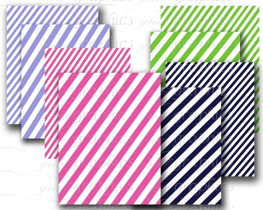 Diagonal Stripe Paper Digital Paper Striped Paper Background