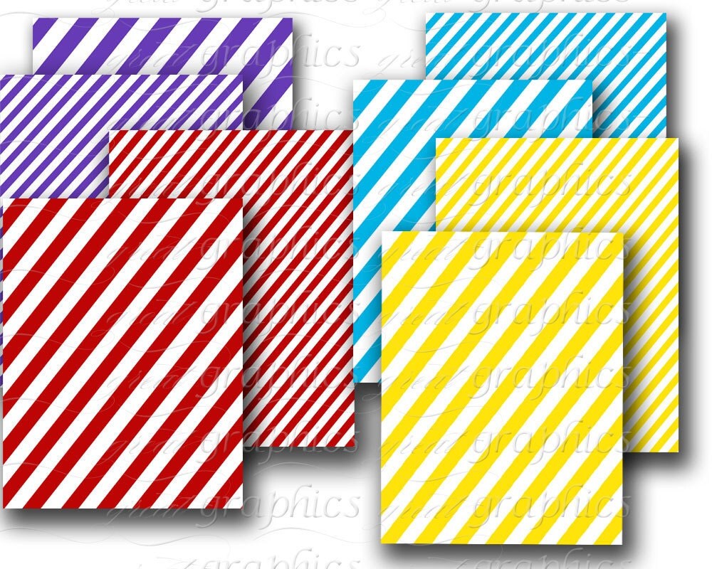 Diagonal Stripe Paper Digital Paper Striped Paper Background