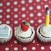 Fondant Teacher Gift Pencil, Apple and Paper Toppers for Cupcakes, Cookies or other Treats