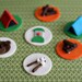 Camping Bear, Tents, Smores, Lanterns, and Fire Fondant Toppers for Cupcakes Perfect for an Outdoor Camping Party