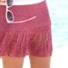 Vintage Style Pink Lace Spring Party Skirt Knit Skirts
