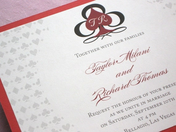 Casino Wedding Invitations 6