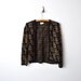 V i n t a g e 1960s Black and gold detail by Sally GEE feels like small