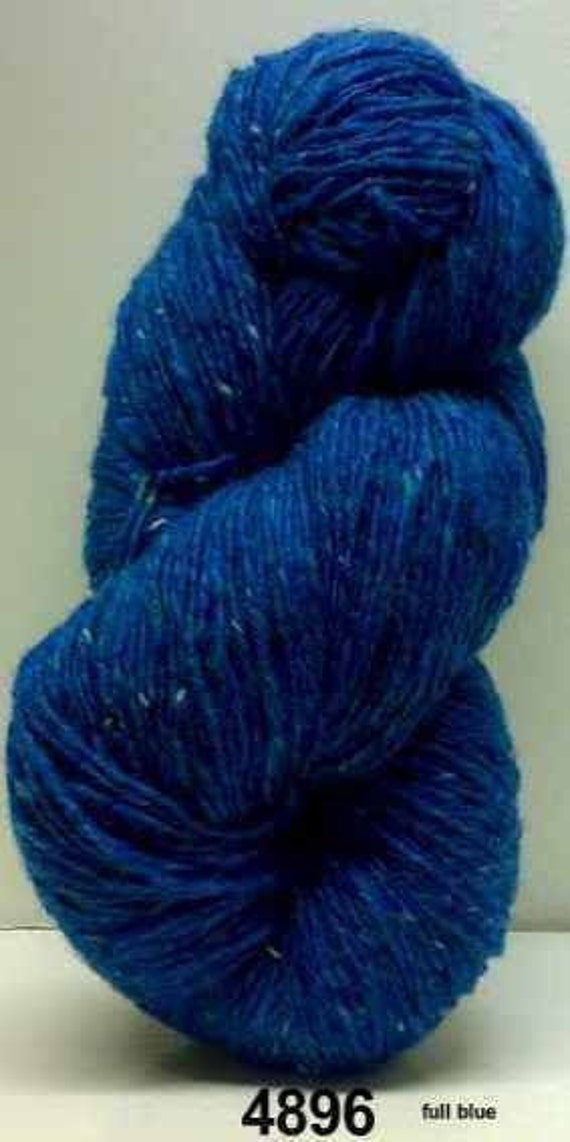 Aran Tweed Yarn Full Blue Irish Donegal Kilcarra Wool