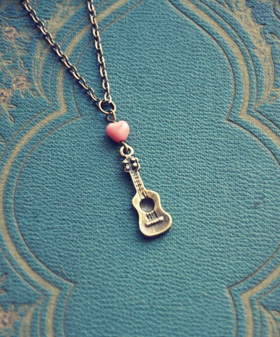 ukulele love necklace.