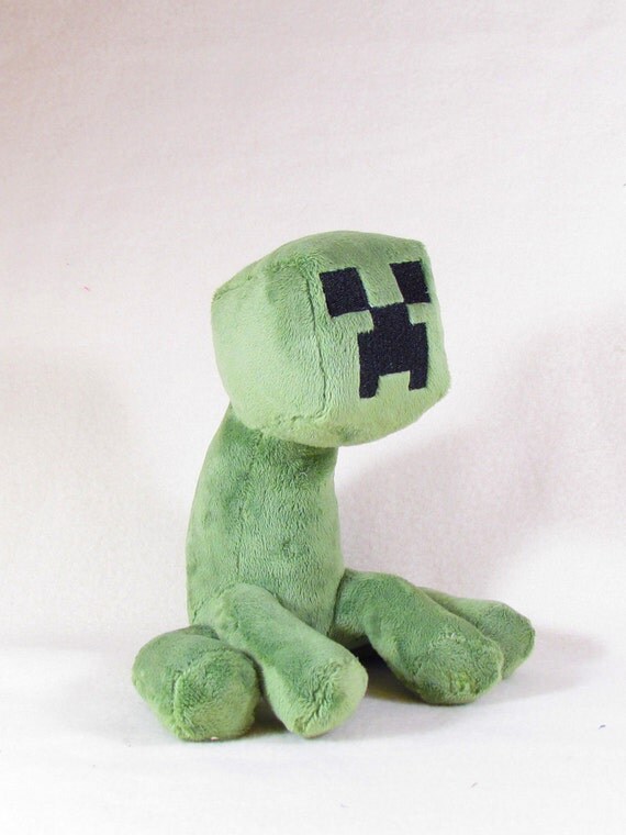 cat with creeper plush