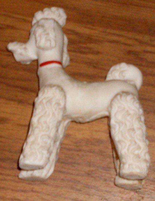 Vintage 1950s Ceramic Weather Pet Poodle Barometer Italy