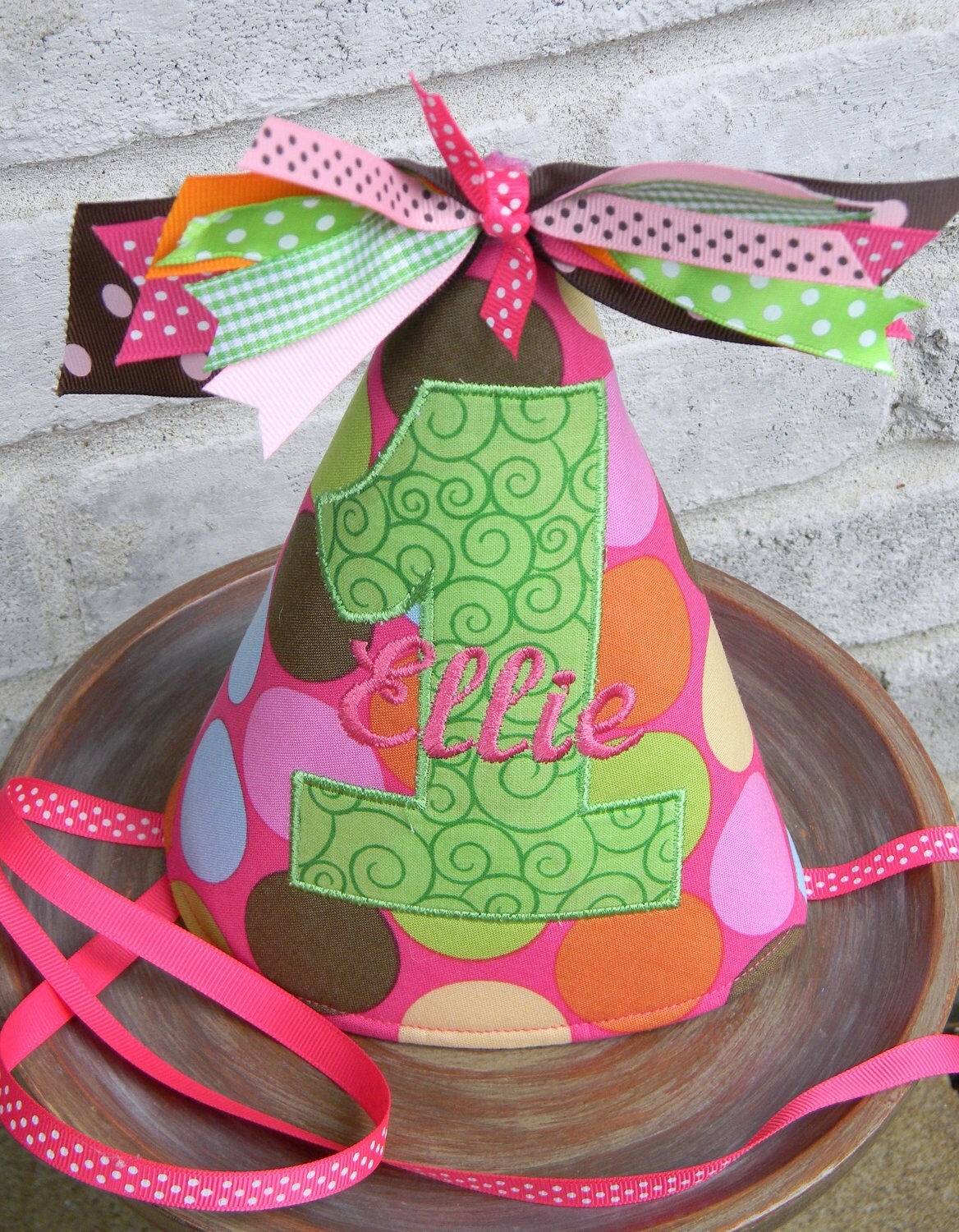 Custom Boutique Birthday Hat by ButtonsandBowties on Etsy