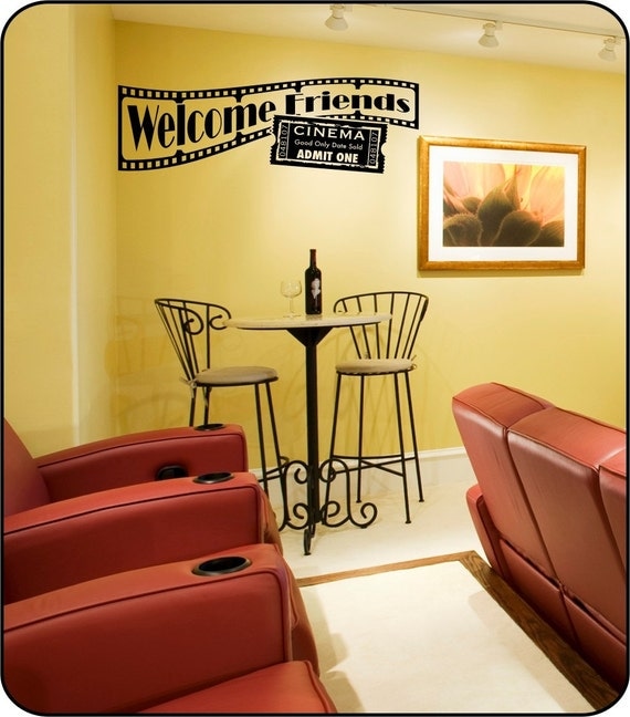 Home Theater Wall Decal sticker decor Friends with