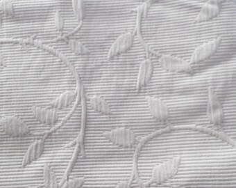 sale--vintage FRENCH MATELASSE COVERLET, pure cotton, taupe