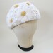 15.00 SALE/// 60s Daisy Womens Hat Netting Silk Flowers
