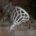 Vintage Cast Iron Wall Planter, White, Cottage Chic