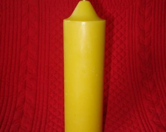 Pure Beeswax Pillar Candle - set of three(3)