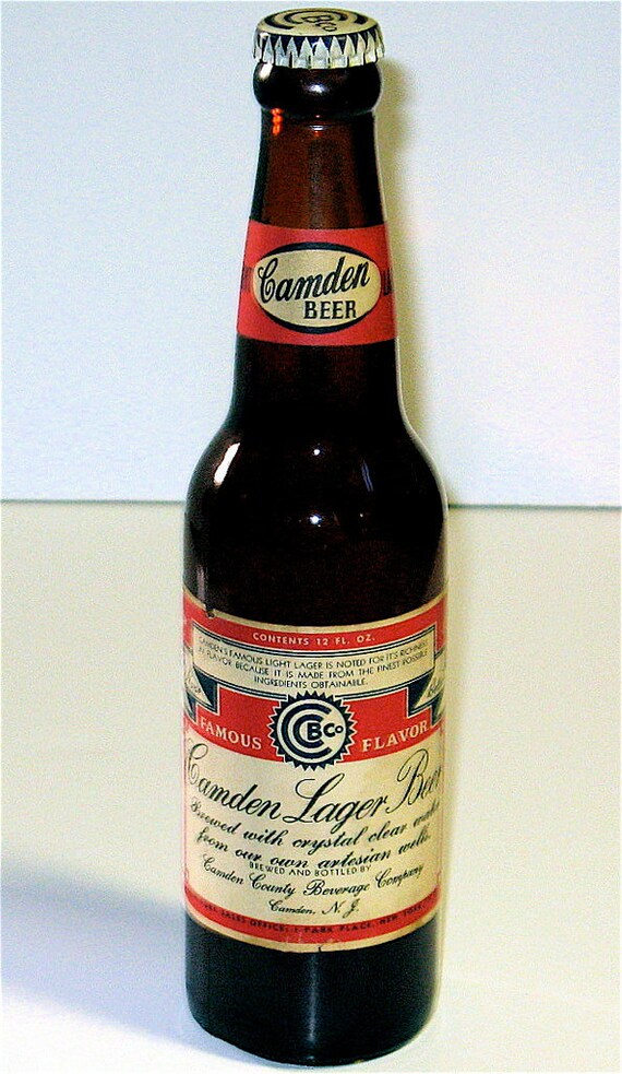 Camden Beer Lager 12 oz Unopened Full Bottle NJ by poojones13