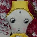 Fun Vintage 1930's Laundry Bag Doll Hand Made,Embroidered Whimsical