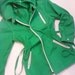 Raining in London Green 80s Vintage Short Trench