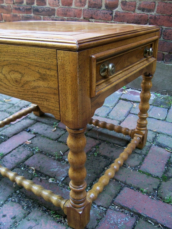 Vintage 1970's Drexel chartwell end table with by ShoponSherman