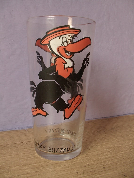 vintage Pepsi drinking glass Beaky Buzzard 1973 by ShoponSherman