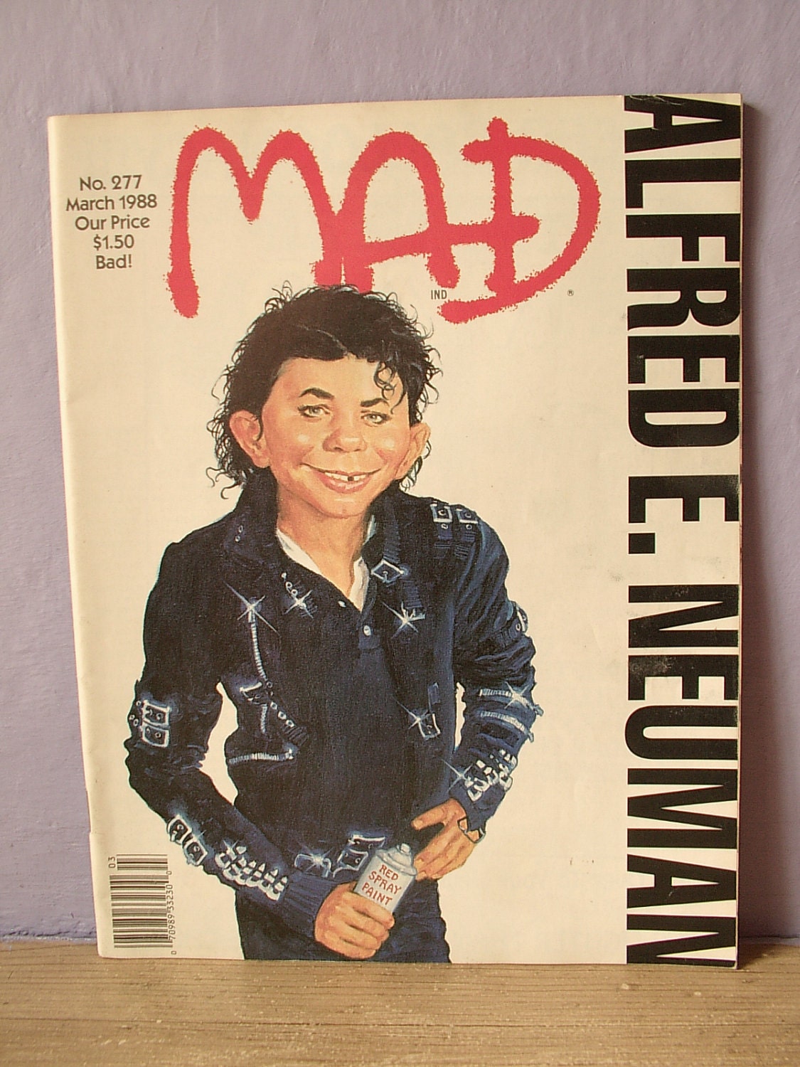 vintage MAD magazine no 277 Michael Jackson cover by ShoponSherman