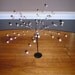 Silver & Black Galaxy Atomic Kinetic Ball Spray Sculpture - Laurids Lonborg style