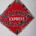 RESERVED Railway Express Agency Advertising Sign Vintage