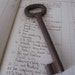 Rusty Skeleton Key Large Vintage Crude