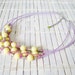 Yellow Bead Statement Necklace Spring Fashion Pastel