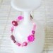 Hot Pink Beaded Bracelet OOAK