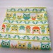 Owls on Parade Fat Quarter - Original Saraink Fabric - Ready to Ship