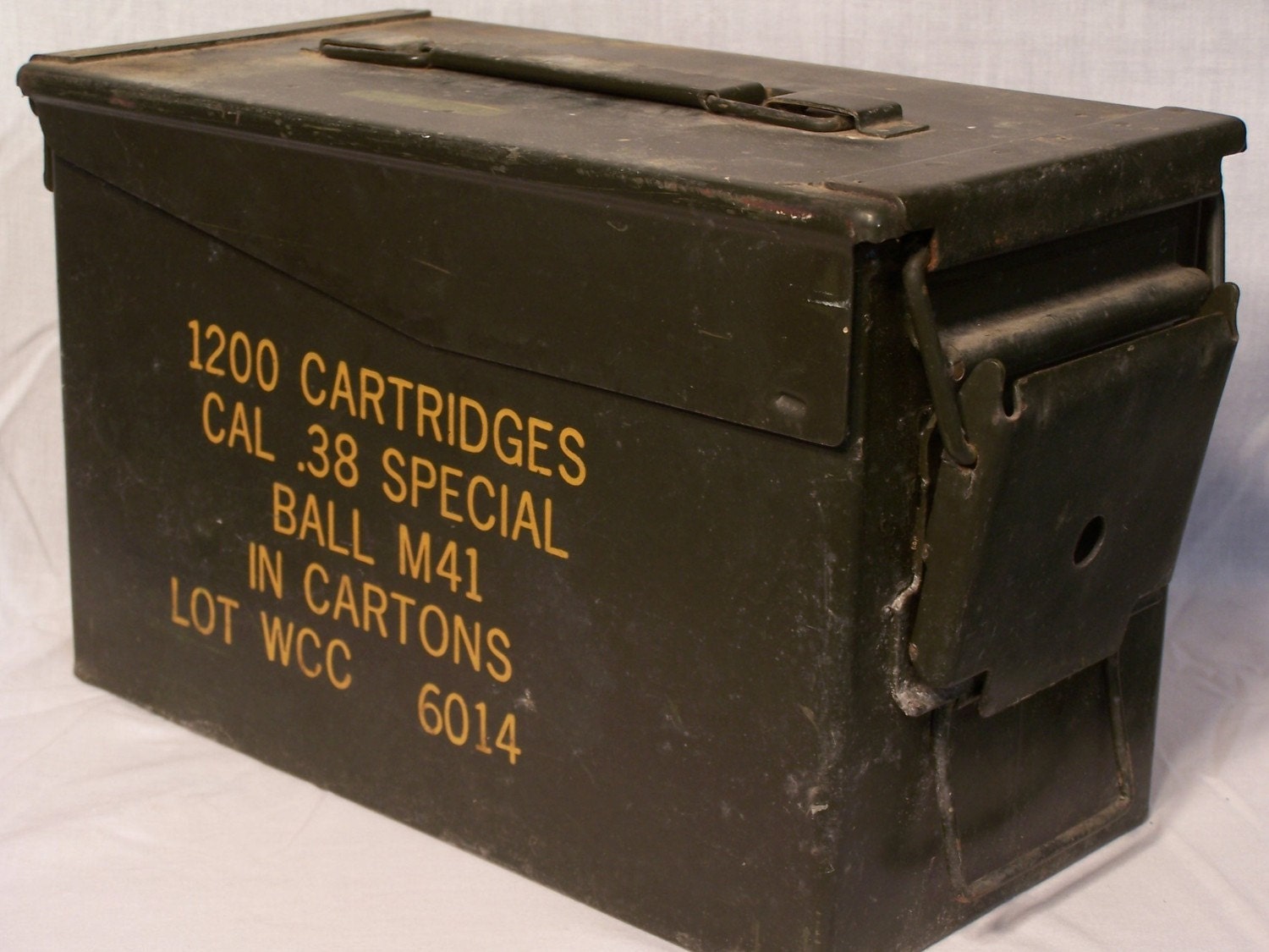 Metal Military Ammunition Ammo Box Vintage by MyGarageArt on Etsy