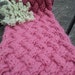 Hand Knitted Wool Scarf, Pink