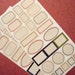 Set of 48 Vintage Naked Apothecary Label or Photo Stickers in 7 Shapes & Sizes by 7 Gypsies