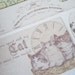 Here Kitty, Kitty Cat Attic Treasures Ephemera Shabby Chic Vintage Label Stickers Set of 22 Pieces by Melissa Frances