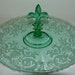 RESERVED FOR YOTOMAS Fostoria Fleur de Lis Center Handle Tray Versailles Green pattern
